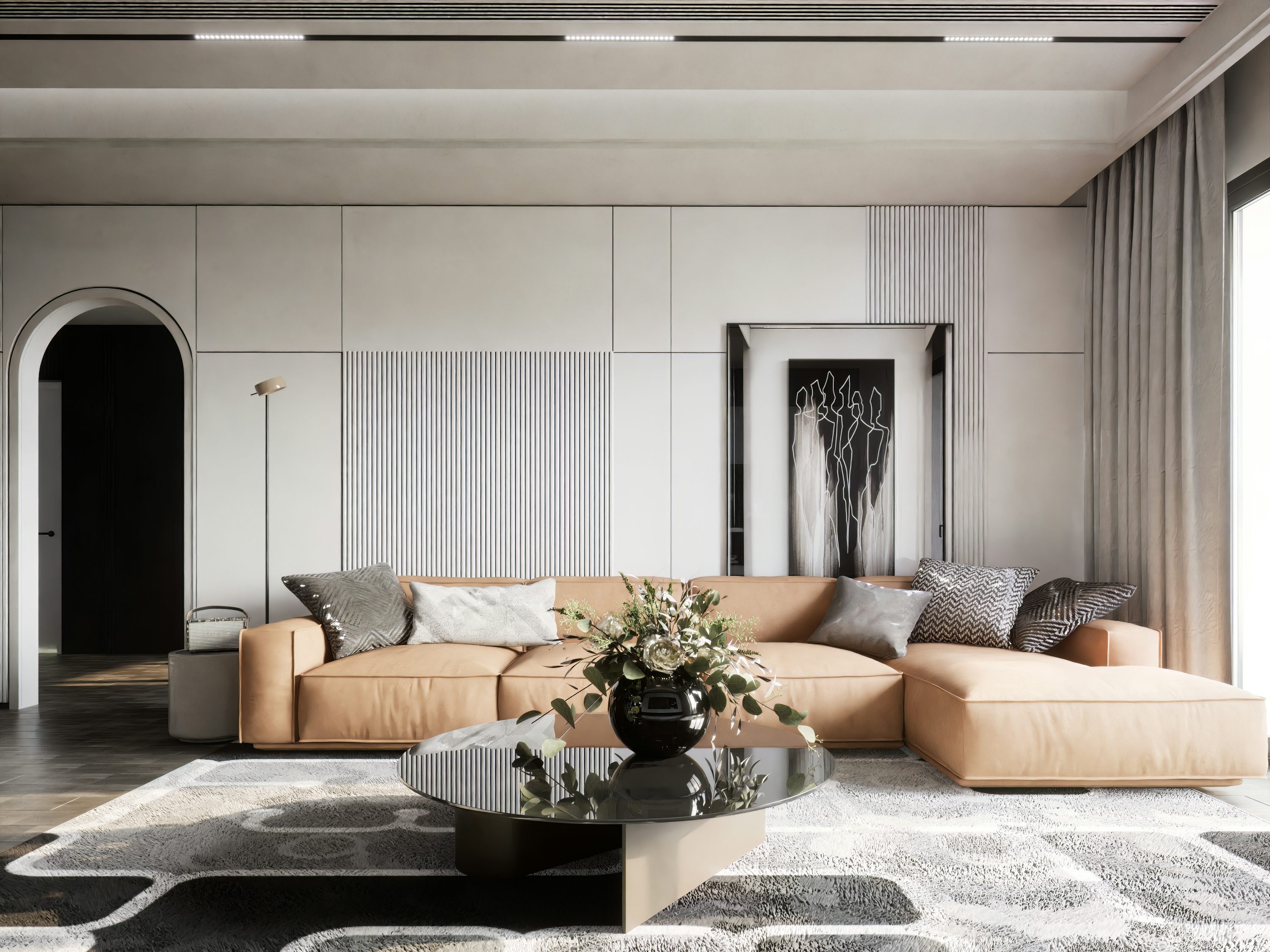 Luxury Living Room Wallpaper